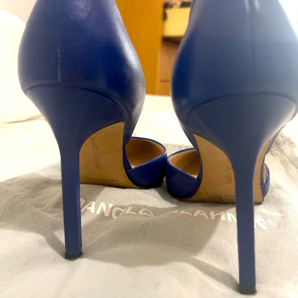 Manolo blahnik d orsay cobalt blue - Picture 3 of 7